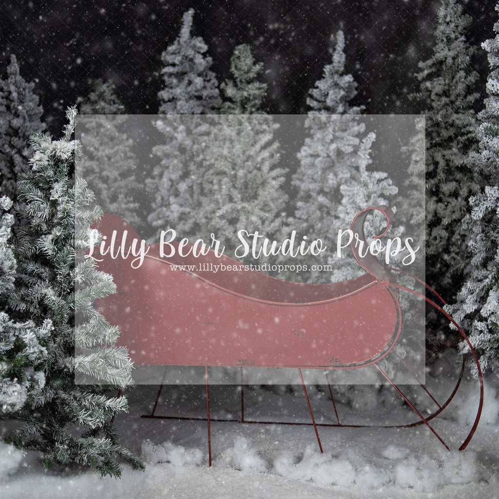 Sleigh Me Away - Lilly Bear Studio Props, christmas, Cozy, Decorated, Festive, Giving, Holiday, Holy, Hopeful, Joyful, Merry, Peaceful, Peacful, Red & Green, Seasonal, Winter, Xmas, Yuletide