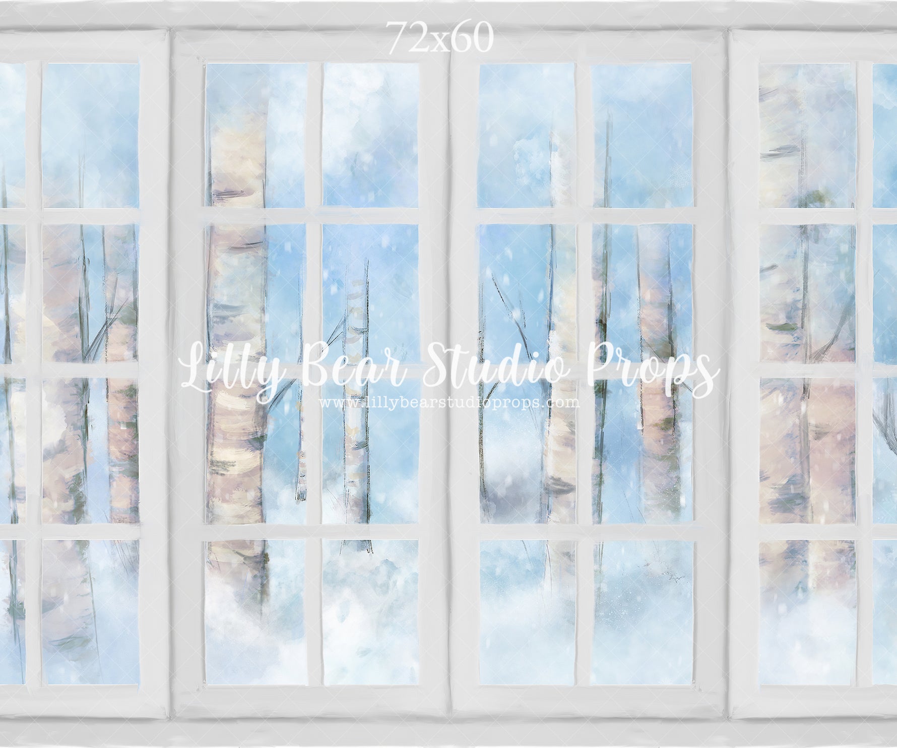 Snowy Birch Window by Jessica Ruth Photography sold by Lilly Bear Studio Props, birch - birch trees - castle - fantasy