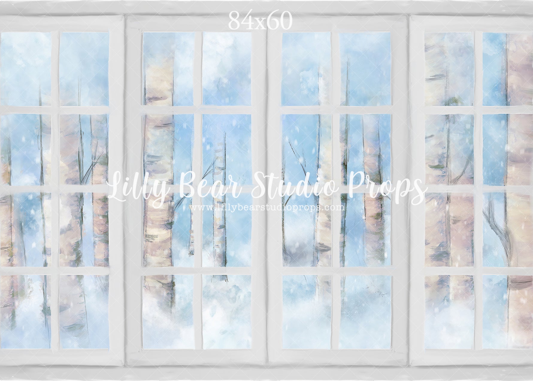 Snowy Birch Window by Jessica Ruth Photography sold by Lilly Bear Studio Props, birch - birch trees - castle - fantasy