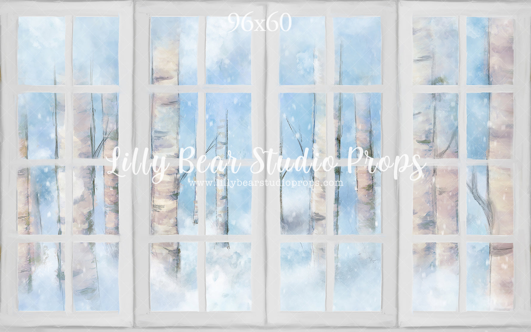 Snowy Birch Window by Jessica Ruth Photography sold by Lilly Bear Studio Props, birch - birch trees - castle - fantasy