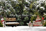 Snowy Cedar Park - Lilly Bear Studio Props, animals, autumn forest, dark forest, enchanted forest, Fabric, FABRICS, fall forest, forest, forest animals, forest entry, forest floor, forest friends, forest painting, fox, green forest, into the wild, lanterns, little wild one, misty forest, moon, moonlight, moonlight forest, night forest, nighttime, owl, pine forest, pine tree, pine tree forest, pine trees, raccoon, where the wild things are, wild, wild animal, wild one, wild things, woodland forest