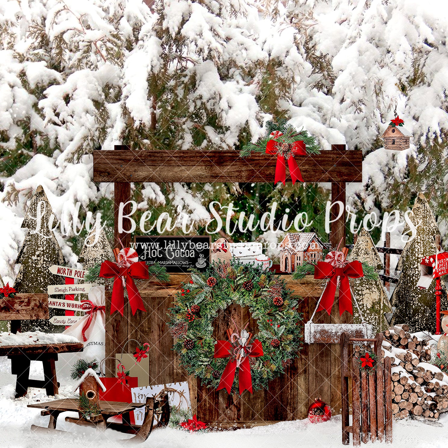 Snowy Hot Cocoa - Lilly Bear Studio Props, animals, autumn forest, dark forest, enchanted forest, Fabric, FABRICS, fall forest, forest, forest animals, forest entry, forest floor, forest friends, forest painting, fox, green forest, into the wild, lanterns, little wild one, misty forest, moon, moonlight, moonlight forest, night forest, nighttime, owl, pine forest, pine tree, pine tree forest, pine trees, raccoon, where the wild things are, wild, wild animal, wild one, wild things, woodland forest