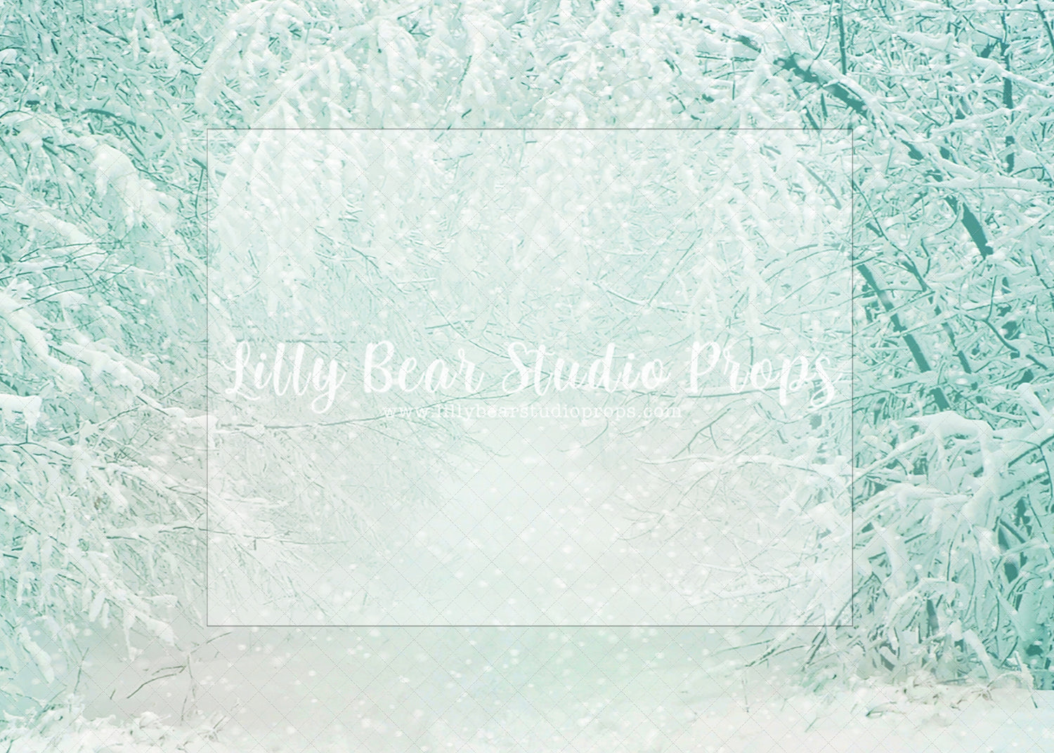 Snowy Tree Archway - Lilly Bear Studio Props, christmas, Cozy, Decorated, Festive, Giving, Holiday, Holy, Hopeful, Joyful, Merry, Peaceful, Peacful, Red & Green, Seasonal, Winter, Xmas, Yuletide