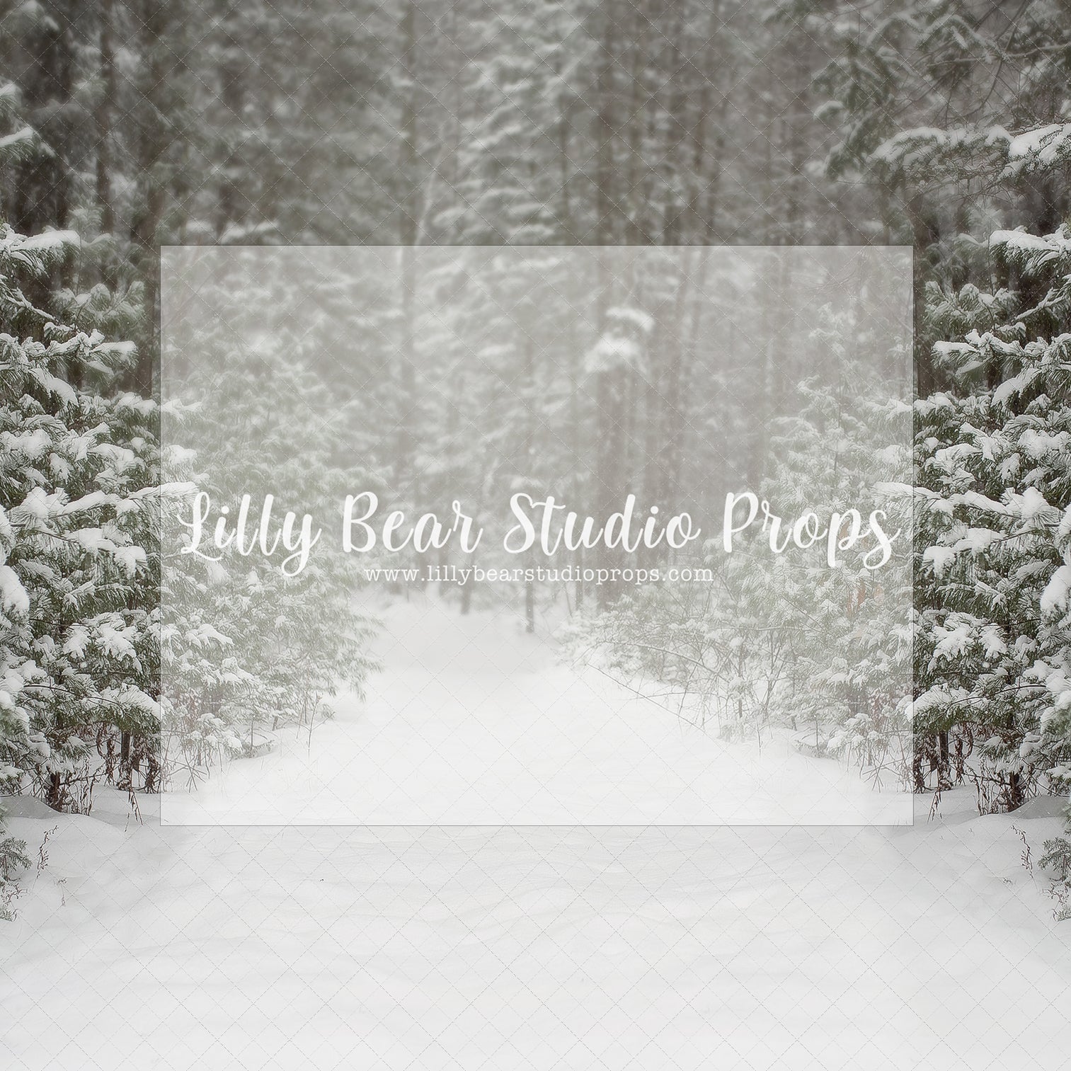 Snowy White Pathway - Lilly Bear Studio Props, christmas, Cozy, Decorated, Festive, Giving, Holiday, Holy, Hopeful, Joyful, Merry, Peaceful, Peacful, Red & Green, Seasonal, Winter, Xmas, Yuletide