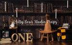 Sorting Hat by Amber Costa Photography sold by Lilly Bear Studio Props, books - clouds - floating candles - globe - har