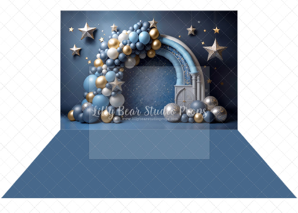 Spica Balloons & Denim Solid Combo