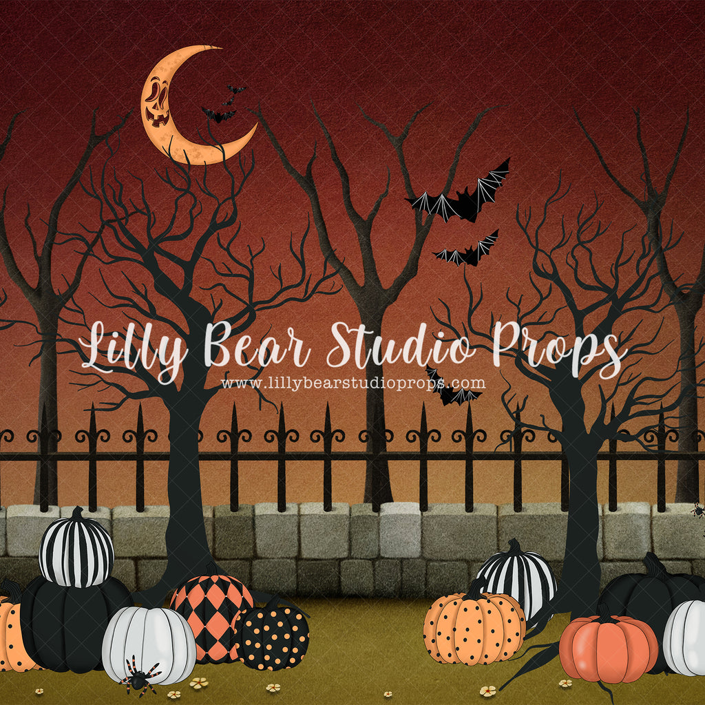 Spooky Nights by Brittany Ebany & Co. sold by Lilly Bear Studio Props, bats - cemetary - costume - dark - dark carriage
