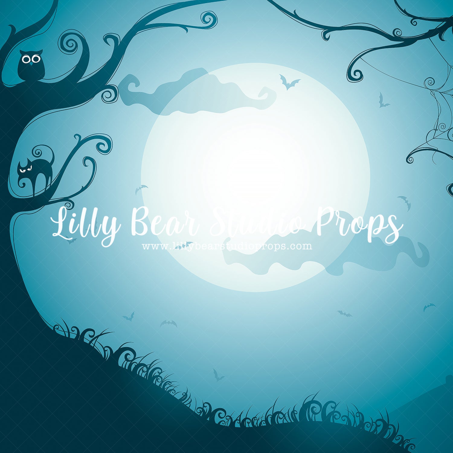 The Nightmare Before by Lilly Bear Studio Props sold by Lilly Bear Studio Props, FABRICS - forest - ghost - halloween