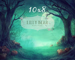 Spooky Night by Lilly Bear Studio Props sold by Lilly Bear Studio Props, FABRICS - graveyard - halloween - night - nigh