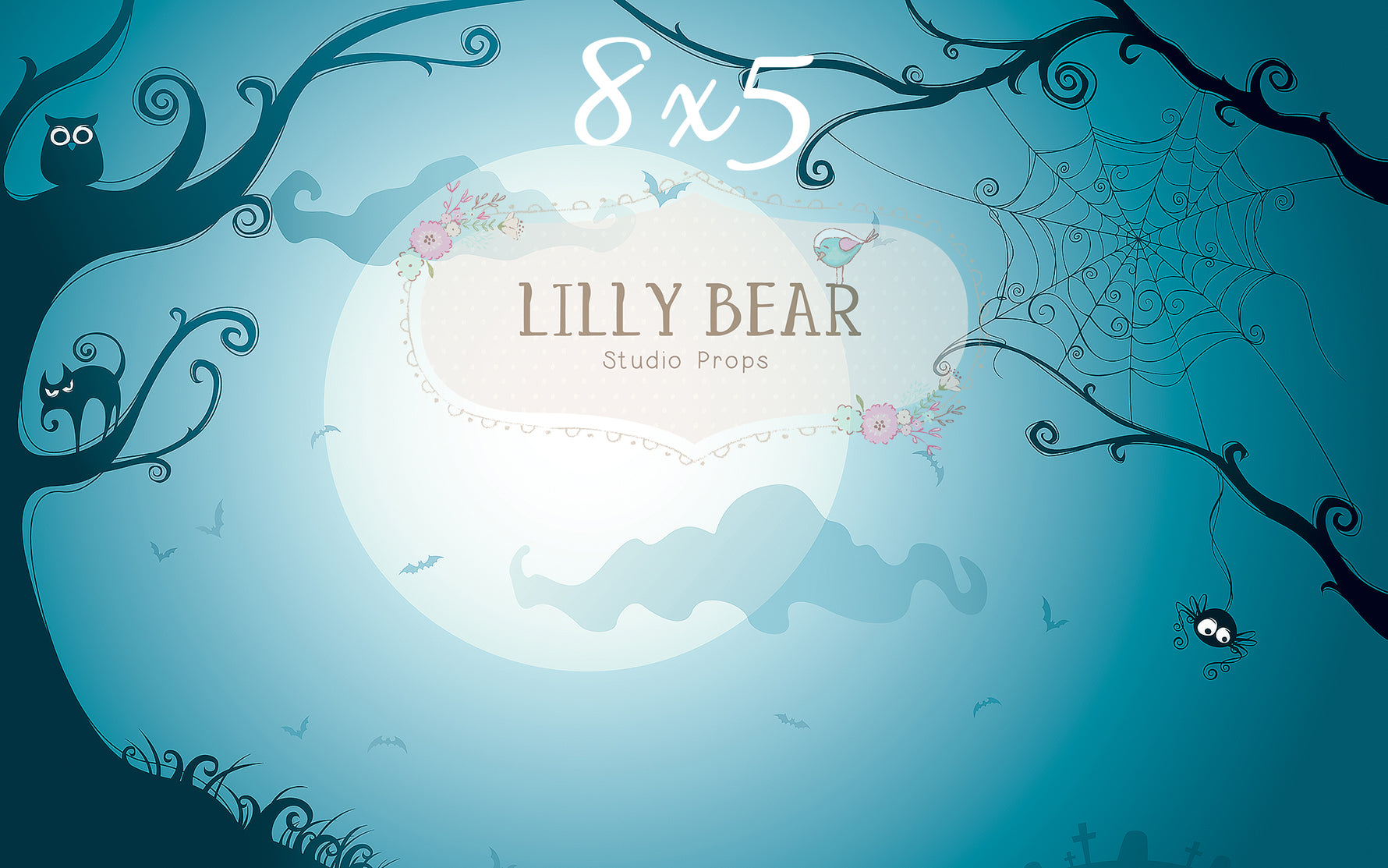 The Nightmare Before by Lilly Bear Studio Props sold by Lilly Bear Studio Props, FABRICS - forest - ghost - halloween
