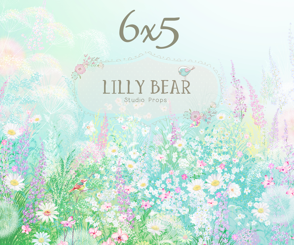 Spring Meadow by Lilly Bear Studio Props sold by Lilly Bear Studio Props, FABRICS - field of flowers - floral - flower