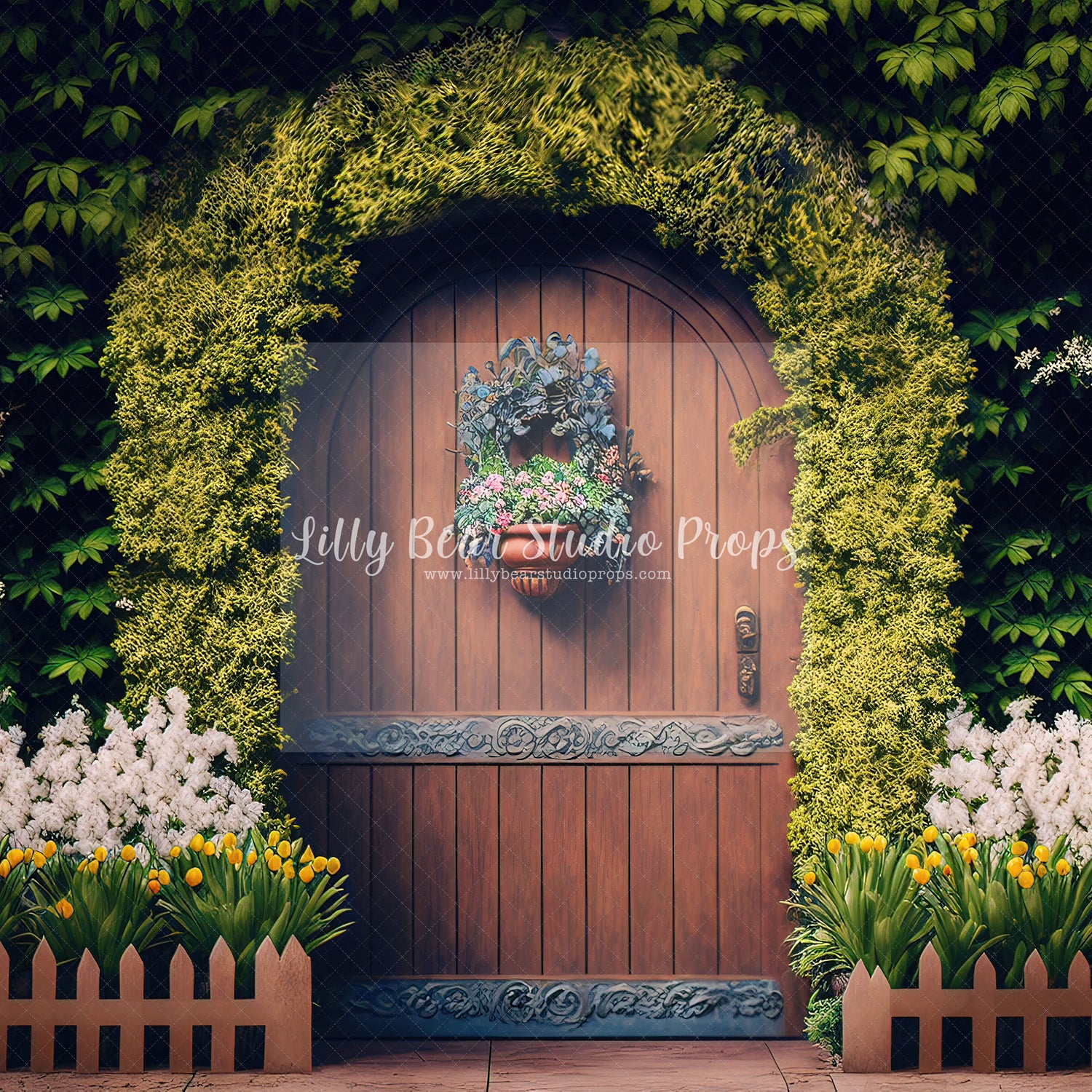Spring Arch Way Vine Wall