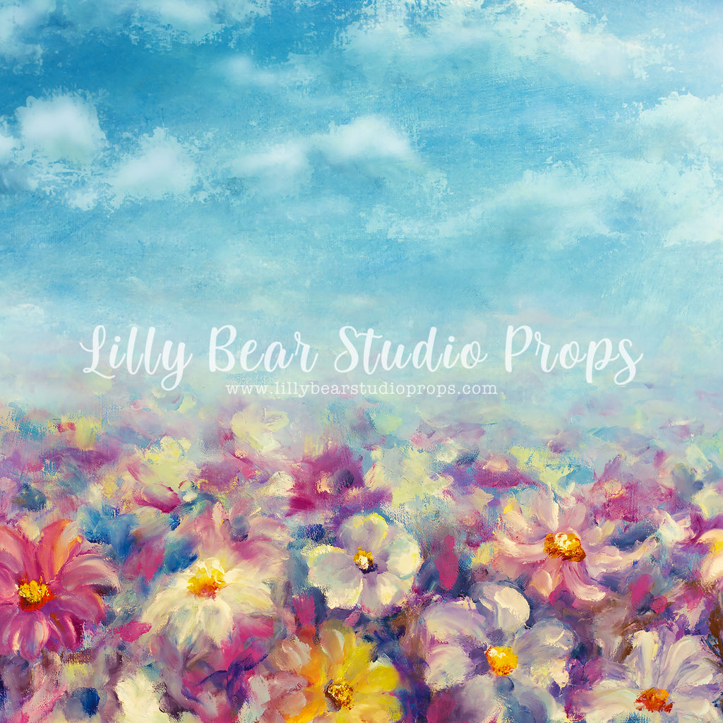 Spring Day by Lilly Bear Studio Props sold by Lilly Bear Studio Props, FABRICS - field of flowers - floral - flowers