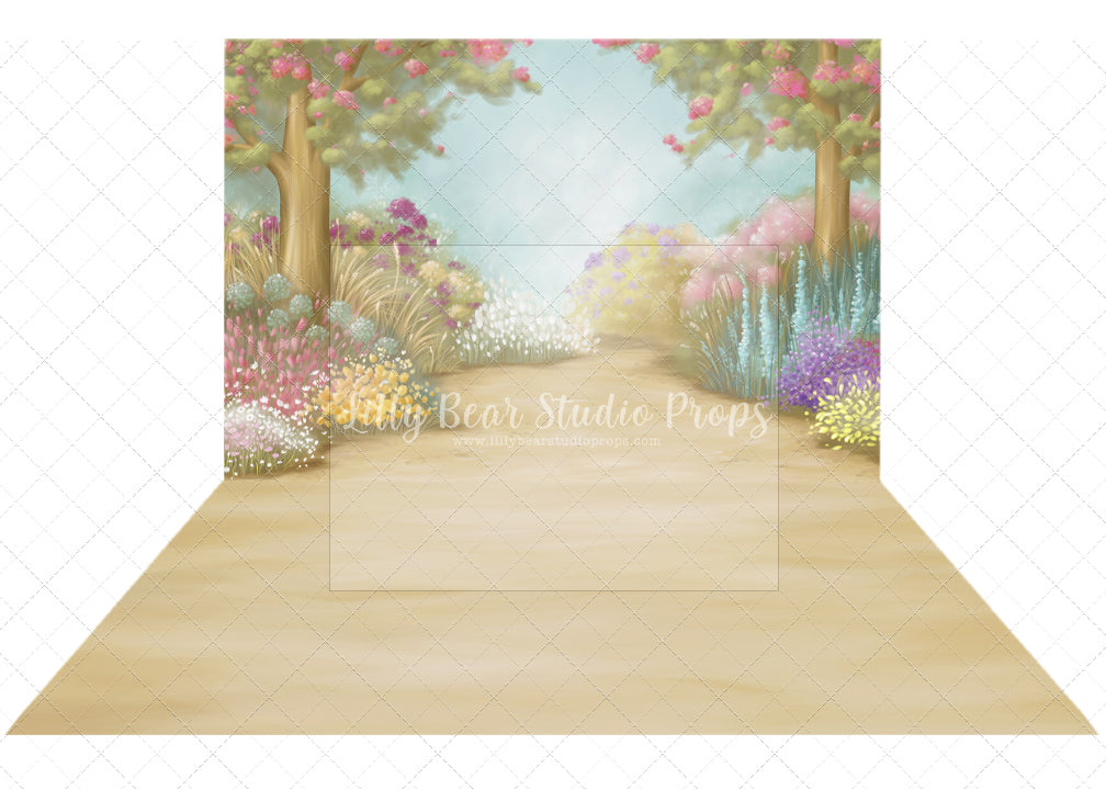 Spring In Your Step Combo - Lilly Bear Studio Props, black fireplace, bohemian christmas, bohemian fireplace, bohemian mantel, boho, boho christmas, boho holiday, boho mantel, christmas, christmas mantel, christmas village, evergreen trees, evergreens, Fabric, fireplace, holiday, holiday christmas, mantel, Pampas, pine trees, white christmas, white holiday, Wrinkle Free Fabric