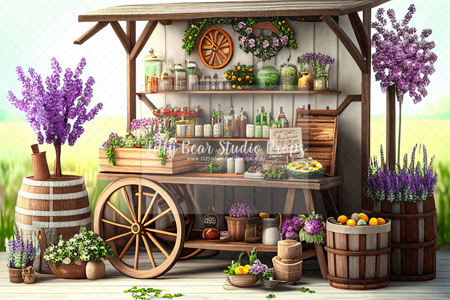 Spring Market Cart