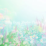 Spring Meadow by Lilly Bear Studio Props sold by Lilly Bear Studio Props, FABRICS - field of flowers - floral - flower