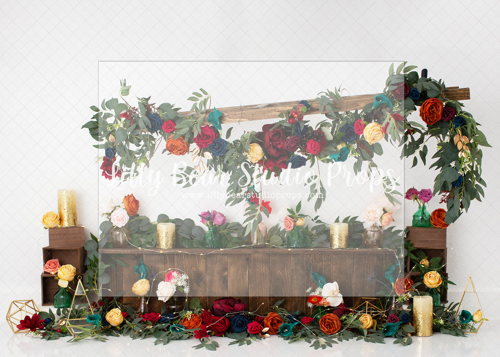 Spring Roses - Lilly Bear Studio Props, bloom, floral, flower, flowers, flowers vines, green, ladder, large flowers, spring, spring floral, spring flowers, spring ladder, springtime