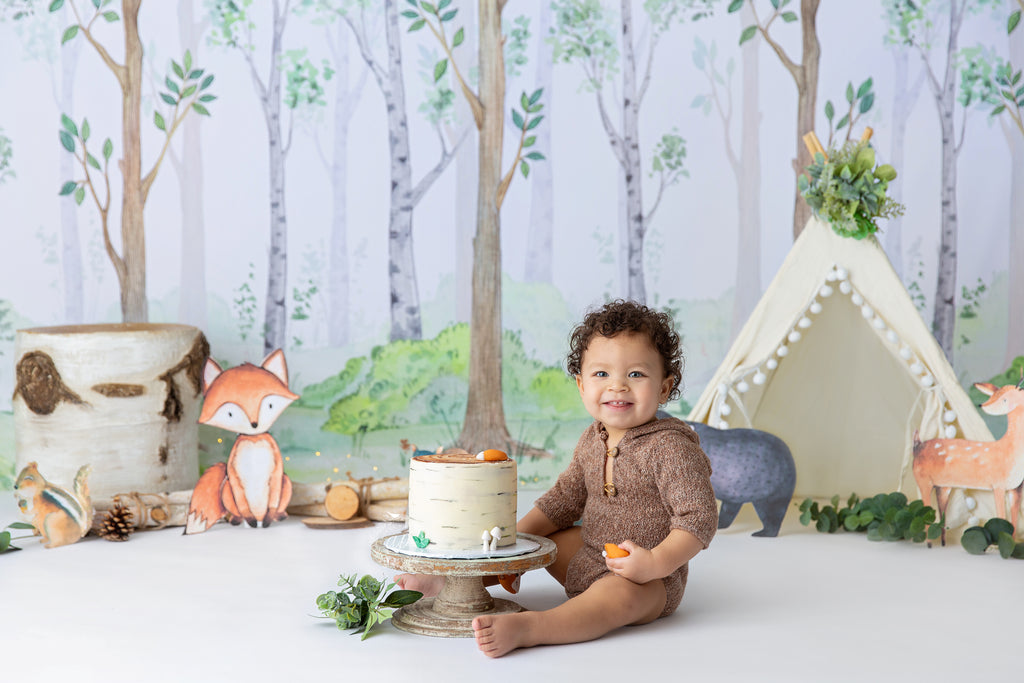 Spring Woods by Lilly Bear Studio Props sold by Lilly Bear Studio Props, enchanted forest - FABRICS - fall forest - for