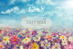 Spring Day by Lilly Bear Studio Props sold by Lilly Bear Studio Props, FABRICS - field of flowers - floral - flowers