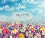 Spring Day by Lilly Bear Studio Props sold by Lilly Bear Studio Props, FABRICS - field of flowers - floral - flowers
