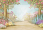Spring in Your Step - Lilly Bear Studio Props, blooming flowers, cherry blossoms, colourful flowers, easter flowers, Fabric, field of flowers, fine art, fine art garden, floral garden, flower, flower garden, flower spring, flowers, garden, garden flowers, painted garden, pastel, pastel pink, pink floral, pink flower, pink flowers, spring flowers, Wrinkle Free Fabric