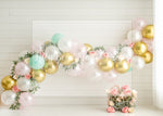 Springtime Arch - Lilly Bear Studio Props, boho spring, bunnies, bunny, carrots, easter, easter backdrop, easter basket, easter bunny, easter egg, easter eggs, easter garden, easter mini, easter wreath, FABRICS, flower barn doors, flower garden, flower window, flowers, happy easter, spring, spring garden