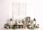 Springtime Boho Floral Lanterns - Lilly Bear Studio Props, boho spring, FABRICS, flower barn doors, flower garden, flower ladder, flower stand, fresh flowers, garden, spanish moss, spring, spring garden, spring mini, spring time, springtime, sprintime, tulips, watering can