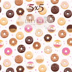 Sprinkles and Donuts by Lilly Bear Studio Props sold by Lilly Bear Studio Props, chocolate donuts - donut pattern - don