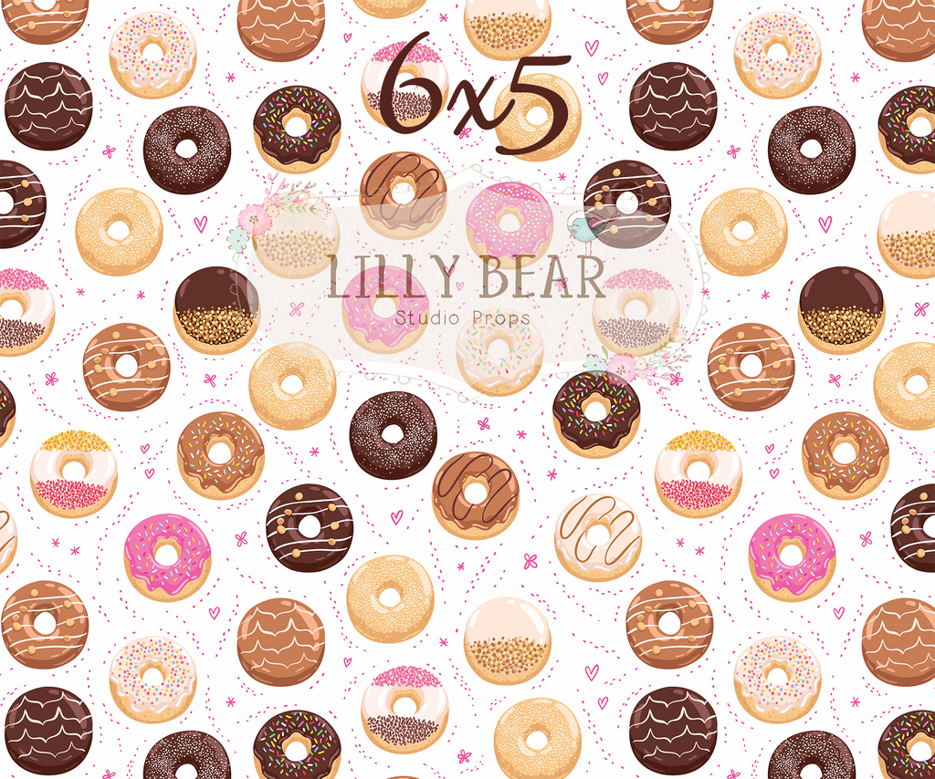 Sprinkles and Donuts by Lilly Bear Studio Props sold by Lilly Bear Studio Props, chocolate donuts - donut pattern - don