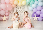 Star Crossed Rainbow by Meagan Paige Photography sold by Lilly Bear Studio Props, balloon arch - balloon garland - ball