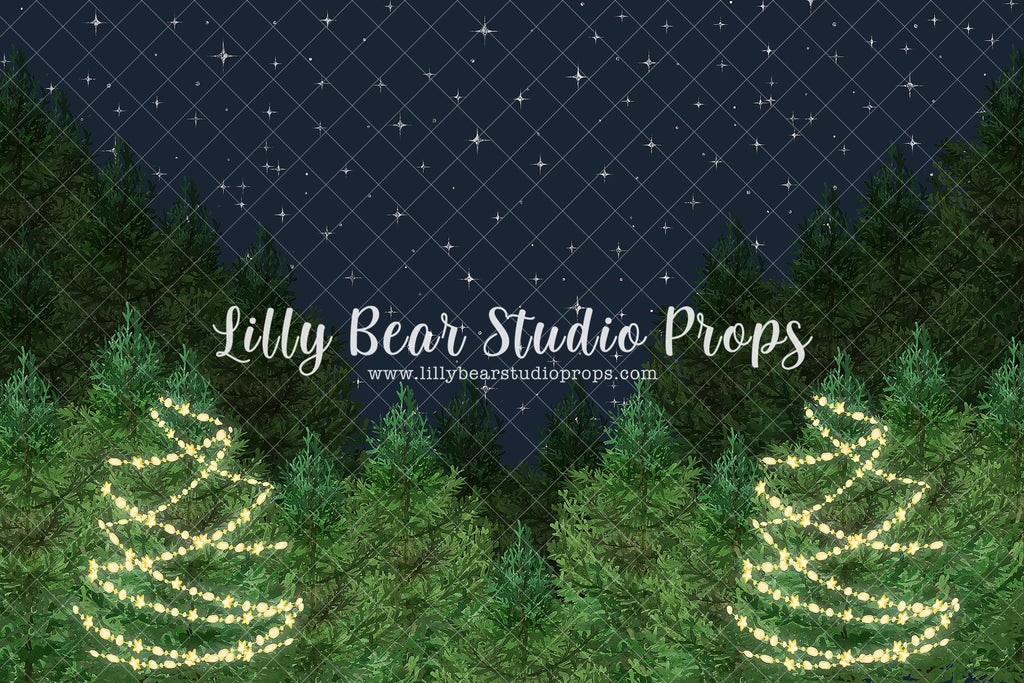 Starry Night Trees - Lilly Bear Studio Props, astronaut, galaxy space, moon, space