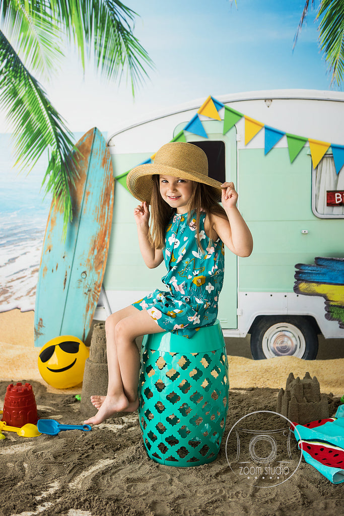 Summer Vibes by Jessica Ruth Photography sold by Lilly Bear Studio Props, beach - beach camper - beach sand - beach she