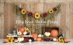 Sunflower Pumpkin by Sweet Memories Photos By Carolyn sold by Lilly Bear Studio Props, birthday - cake smash - country