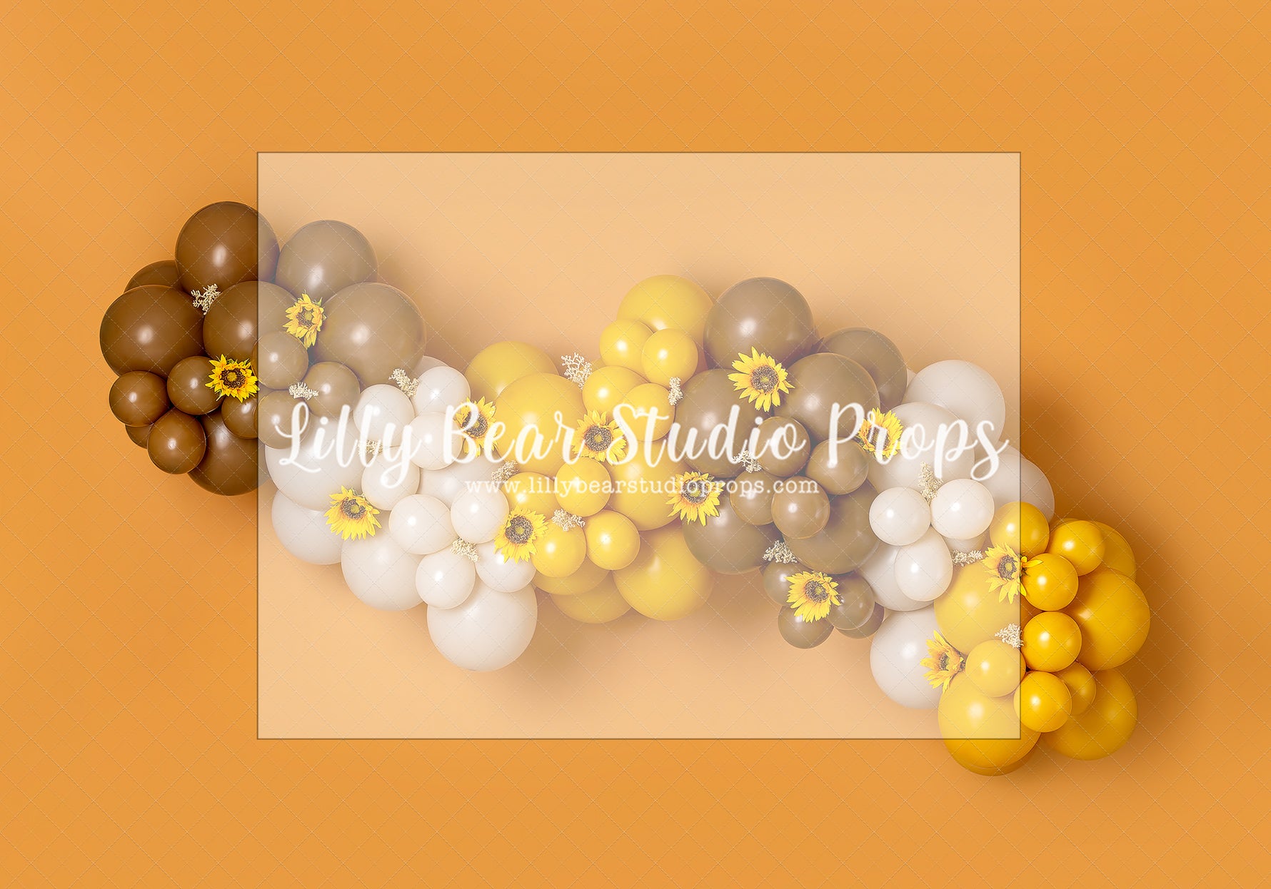 Sunflower Sanctuary - Lilly Bear Studio Props, balloon, balloon garland, boho teddy, Fabric, FABRICS, teddy, teddy balloons, teddy bear, teddy bear balloons, teddy bear love, teddy bear picnic, teddy bears, teddys