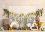 Sunny Honey Bee - Lilly Bear Studio Props, bee, bee hive, bees, busy bee, happy bee day, honey, honey bear woods, honey bees, honey comb, honey comb nest, honey flower, honey jar, honey pot, spring bee, sunflower, sunflower farm, sunflower fence, sunflower field, sunflower garden, sunflower nest, sunflowers