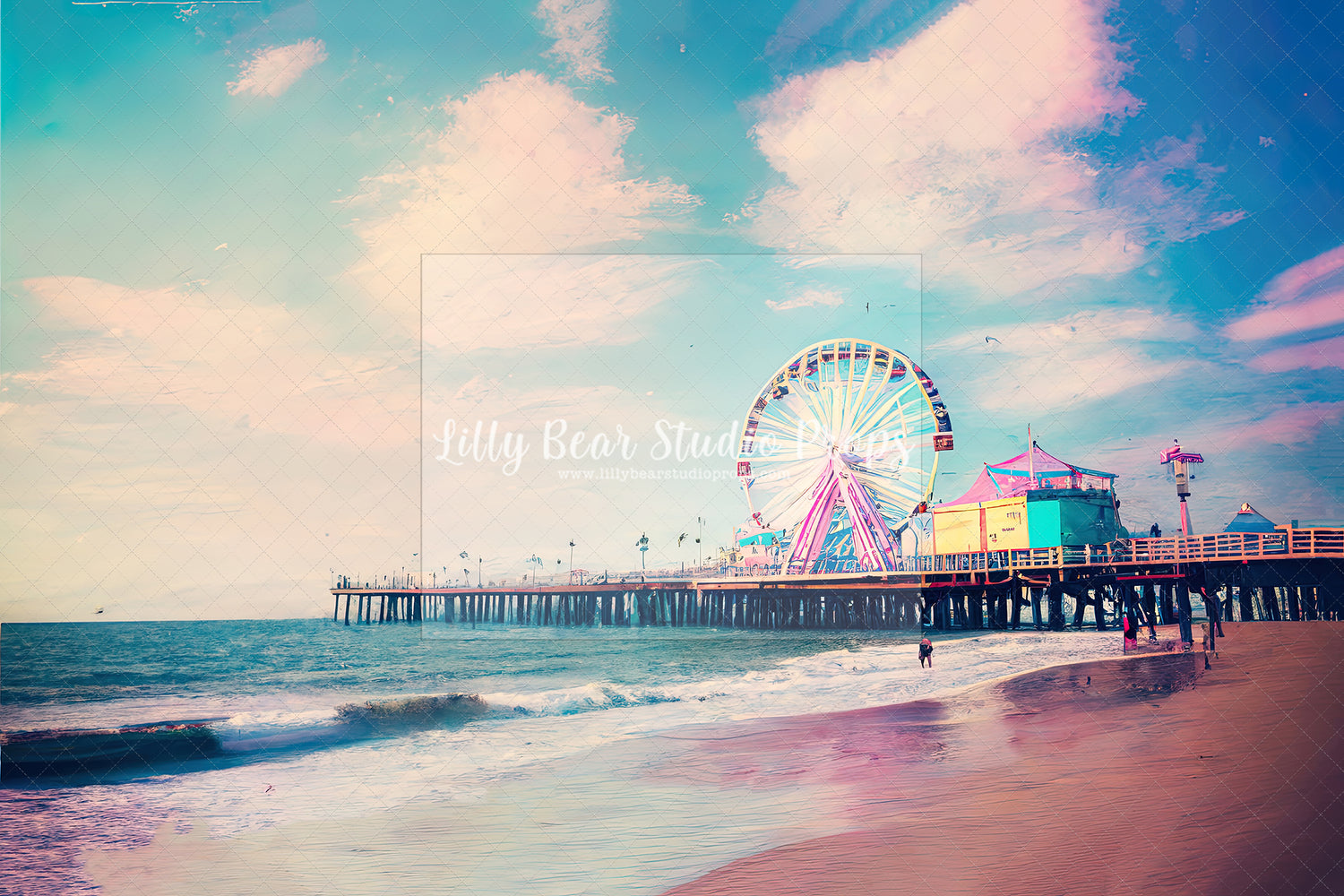 Sunrise at Santa Monica Pier