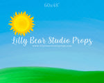 Sunshine Fields by Jessica Ruth Photography sold by Lilly Bear Studio Props, boys - cake smash - field - girls - smash
