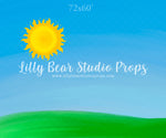 Sunshine Fields by Jessica Ruth Photography sold by Lilly Bear Studio Props, boys - cake smash - field - girls - smash