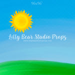 Sunshine Fields by Jessica Ruth Photography sold by Lilly Bear Studio Props, boys - cake smash - field - girls - smash