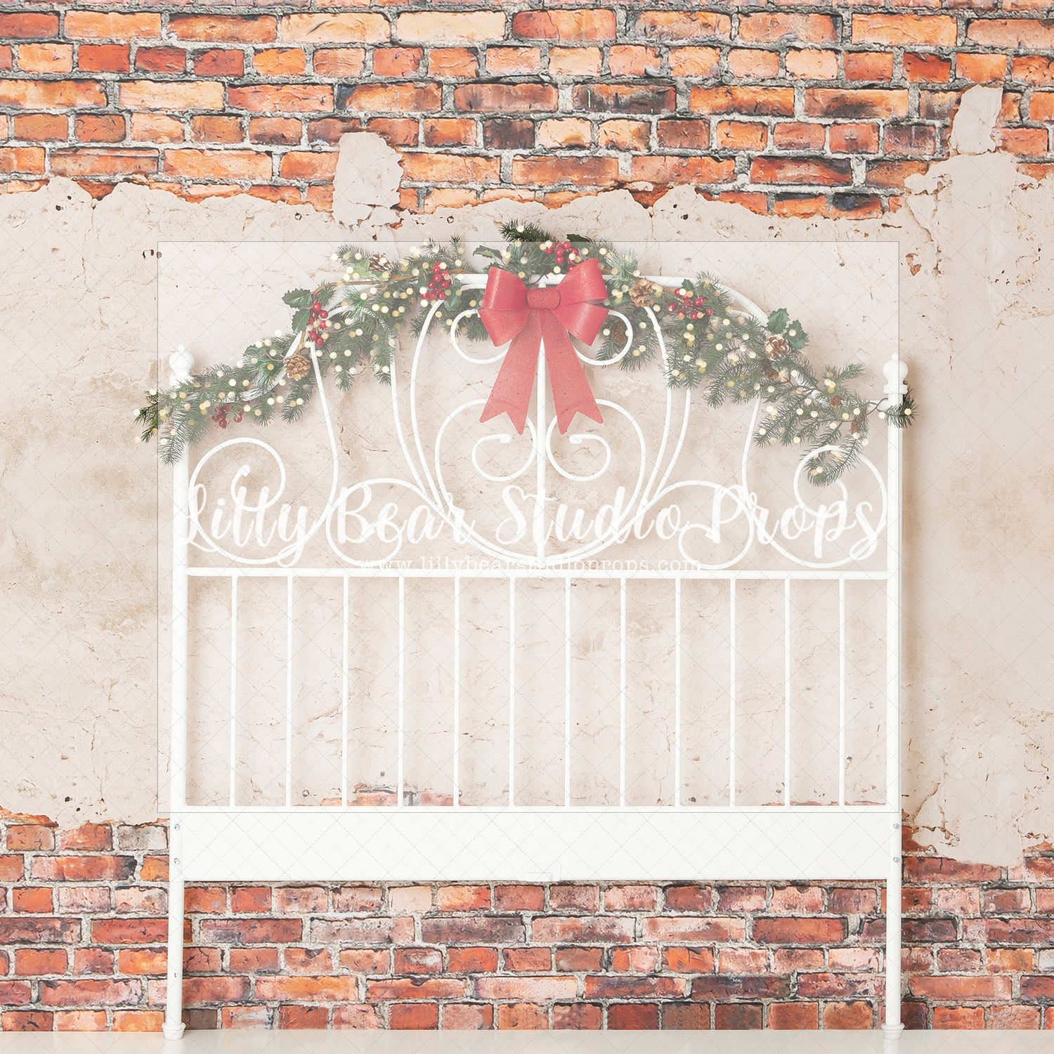 Sweet Dreaming Christmas Headboard - Lilly Bear Studio Props, christmas, Cozy, Decorated, Festive, Giving, Holiday, Holy, Hopeful, Joyful, Merry, Peaceful, Peacful, Red & Green, Seasonal, Winter, Xmas, Yuletide