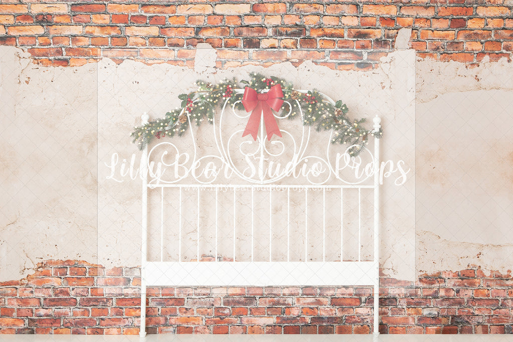 Sweet Dreaming Christmas Headboard - Lilly Bear Studio Props, christmas, Cozy, Decorated, Festive, Giving, Holiday, Holy, Hopeful, Joyful, Merry, Peaceful, Peacful, Red & Green, Seasonal, Winter, Xmas, Yuletide