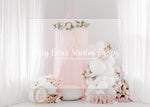 Sweet Dreaming Peonies - Lilly Bear Studio Props, ballet, balloons, canopy, FABRICS, floral, flowers, girl flowers, one, peonies, pink, pink canopy, pink floral, pink girl, white balloons