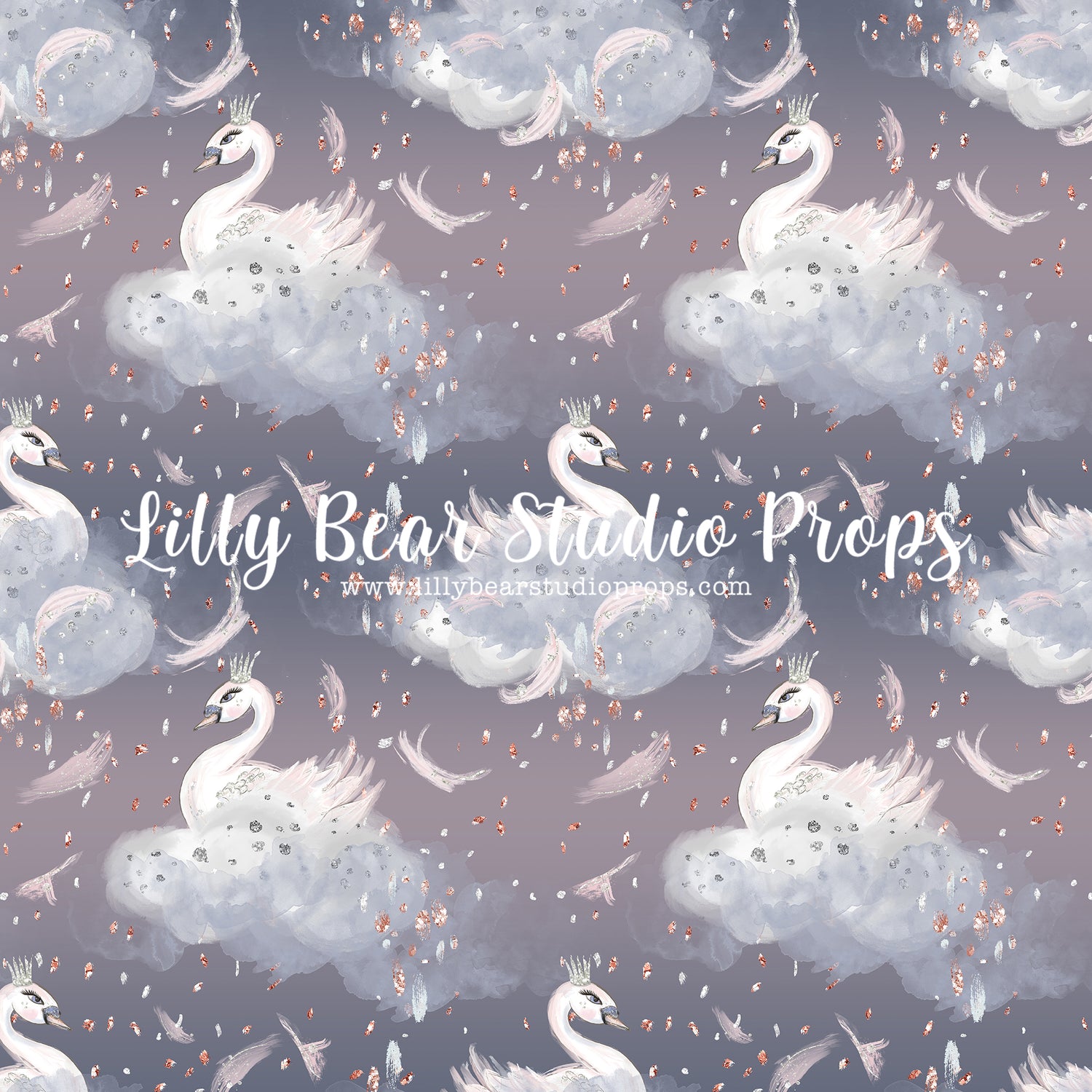 Sweetest Swan by Lilly Bear Studio Props sold by Lilly Bear Studio Props, baby animal - baby swan - ballet - clouds - f
