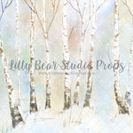 Symphony Forest - Lilly Bear Studio Props, birch, birch forest, birch trees, castle, color forest, colourful forest, fantasy, frozen, girls, hand painted, ice, one-derland, onederland, pastel forest, snow, snowy trees, white winter, white winter forest, winter, winter one-derland, winter onederland