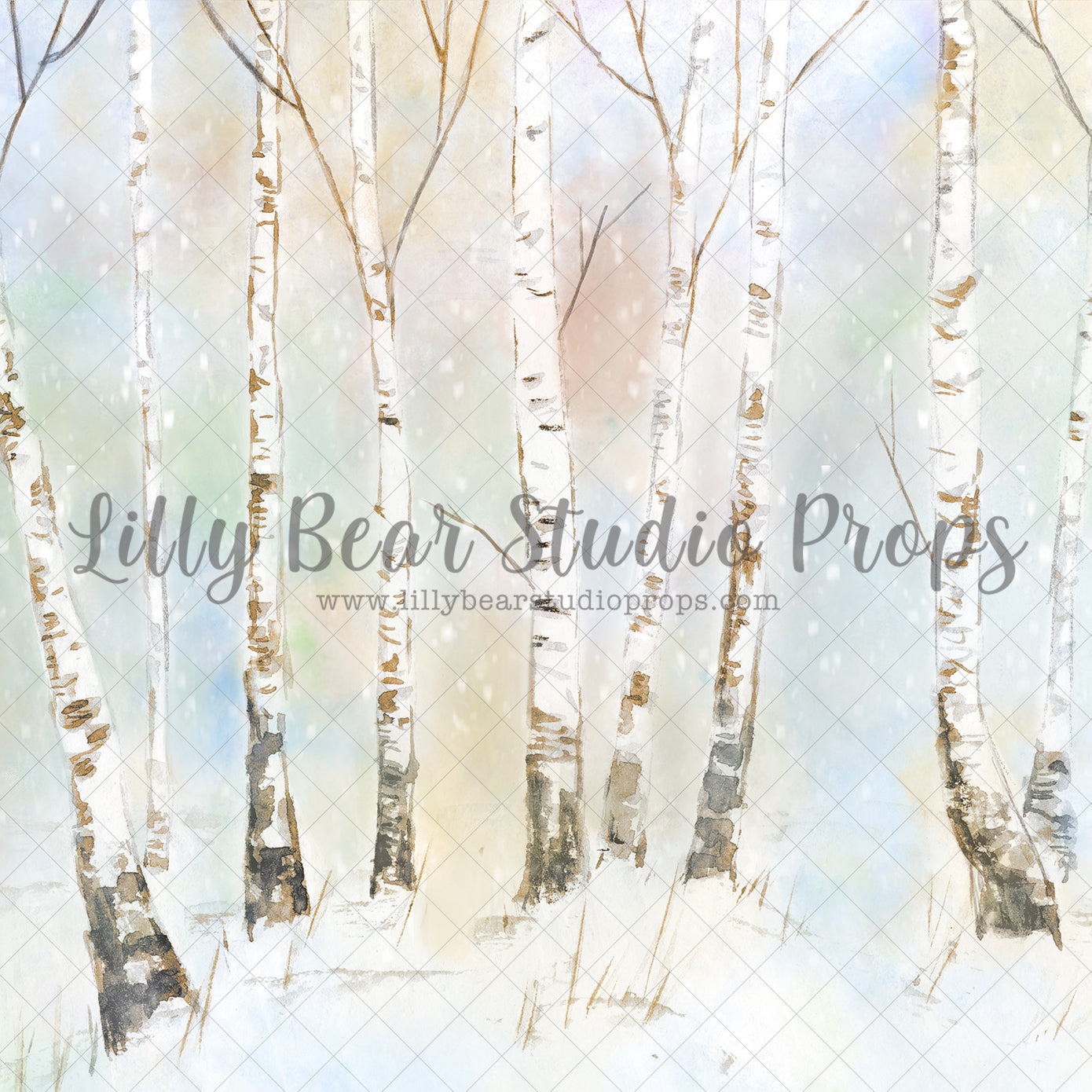 Symphony Forest - Lilly Bear Studio Props, birch, birch forest, birch trees, castle, color forest, colourful forest, fantasy, frozen, girls, hand painted, ice, one-derland, onederland, pastel forest, snow, snowy trees, white winter, white winter forest, winter, winter one-derland, winter onederland