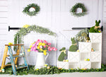 Tulips And Bunnies - Lilly Bear Studio Props, boho spring, bunny, bunny garden, bunny one, bunny trail, easter, easter backdrop, easter bunny, FABRICS, flower barn doors, flower garden, flower stand, some bunny is one, spring, spring camper, spring garden