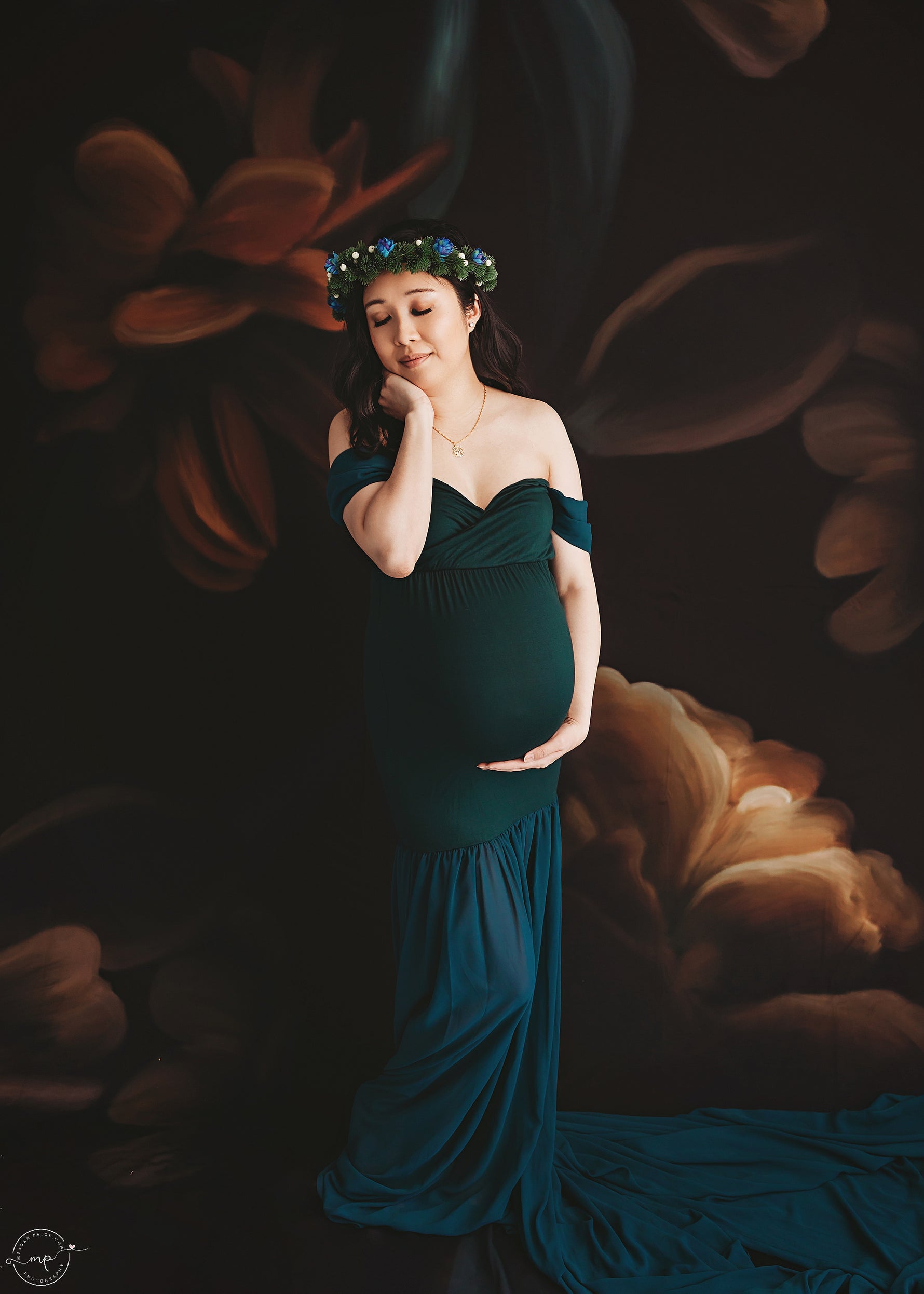 Tabitha by Jessica Ruth Photography sold by Lilly Bear Studio Props, fine art - floral - girls - hand painted