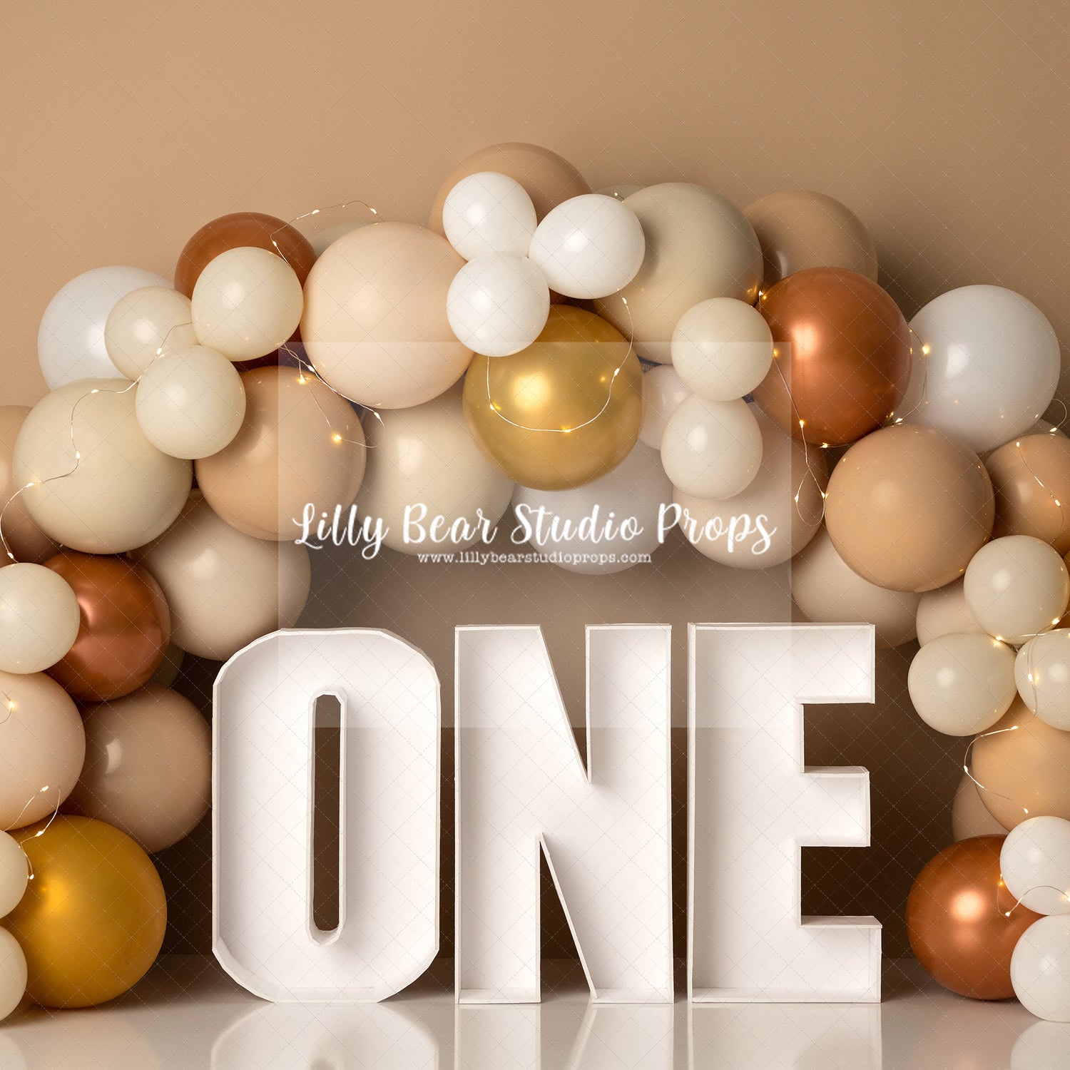 Tan ONE Balloons