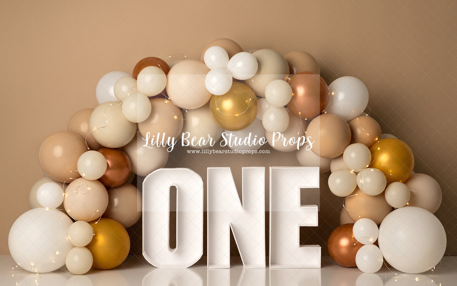 Tan ONE Balloons