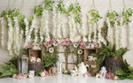 Tea Party by Sweet Memories Photos By Carolyn sold by Lilly Bear Studio Props, birthday - bunny - cake smash - easter